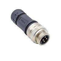 Bulgin PXPTPU78FIM04ASTM22 Connectors 4 Contacts 7/8" Front Panel Mounting Male 100mm Flying Leads