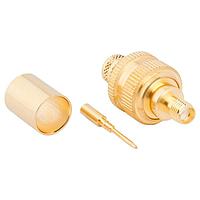 Amphenol RF 132332RP Connectors SMA ST JACK B9913 LMR400 GOLD REV POL