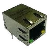 Amphenol Commercial Products RJMG1BD3B8K1ANR Magnetic Jack R/A,DipType, w/ LED TabDwn,10/100 baseT