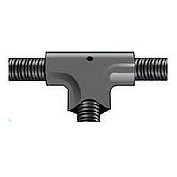 Alpha Wire 493103 BK032 Tee Connector Loom Tee Connector Fitting Polypropylene .75 LT; 0.5 C; .75 RT I.D. Each