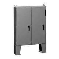 Hammond Manufacturing 2UD606212FFTC Disconnect N12 Two Door Disconnect encl w/ panel - 60.13 x 62 x 12.13 - Steel/Gray
