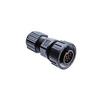 Amphenol LTW CBD-08BFMA-LL7001 Standard Circular Connector Ceres, Middle Size, Plastic, 10A+5A, 08 pins, Female Connector, Male Contact, Straight, 2 Points Lock, Solder, Field Installable, F4.0 - F9.6mm, IP67