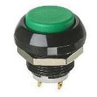 APEM ICP3Z1AD2101 Pushbutton Switches 5A 28VDC Blk/Chrome Rnd Btn N.O. QC IP67