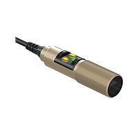 Banner Engineering M18-3VNFF100-2M Photoelectric Sensors M18-3 Series: Nickel-Plated Brass: Fixed Field; Range: 100 mm; Input 10-30 V dc; Outputs: Complementary NPN; 4-Conductor 2 m PVC Cable