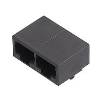 Molex 43223-8122 Ganged RA 8/8/2 RJ-45 flangeless ganged