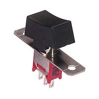 Grayhill 47CMSP1R1M6QT Rocker Switches Rocker Switch, Sub-Miniature, SPDT, ON-NONE-ON, right angle horizontal mount, RoHS Compliant