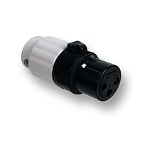 Switchcraft AAA3FBYYLP Connectors AAA Low Profile 3pin FML black w/ yellow