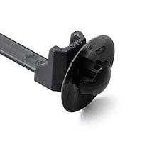 HellermannTyton 126-00081 Cable Tie Mounts 1-Piece Cable Tie with Arrowhead Mount, 6"L, 50lb Tensile Strength, 6.5mm Round Hole, PA66HS Black, 500/pkg