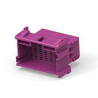 AMP Connectors - TE Connectivity 1-967630-3 Housings 21P 2TAB PLUG PURPLE CONNECTOR HOUSING