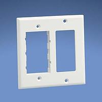 Panduit FP2RCIW Faceplate Double Gang Rectangular Electrical & Two