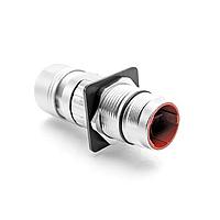 Amphenol SINE Systems MB3TNN0600-S1 Circular Metric Connectors M23 B-Series 6 Pos. Panel Con w/Strn Rlf