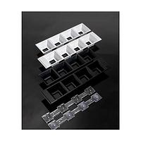 Ledil C17528_DAISY-4X1-SHD-MET LED Lenses Shade rectang 4 Pos 182.0 x 40.0mm (D) 2