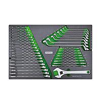 TOPTUL GED3652 Combination, Double Open End & Double Ring Wrench Set (36 pcs)