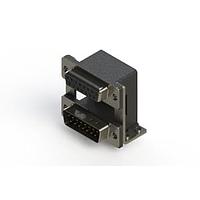 EDAC 664-015-264-05A Dual Port D-Sub Connectors Right-angle Dual Port D-Sub Connector