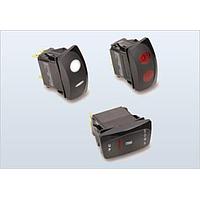 Carling Technologies VJD2S00B-AZC00-000 Sealed Rocker Switch DPDT ON-OFF-ON 20A 12VDC