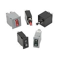 Carling Technologies MA1-B74-610-1-A32-2-J Hydraulic-Magnetic 10A 1P Red Act Guard Non-illum QC