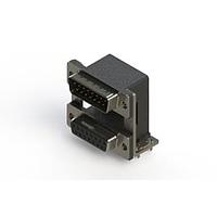 EDAC 663-015-264-03C Dual Port D-Sub Connectors Right-angle Dual Port D-Sub Connector