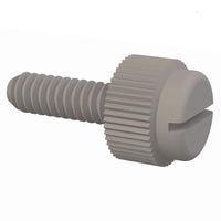Essentra Components 090632043TEG Knurled Screw Slotted Thumb Screw, #6-32 Thread, 7/16 Lg
