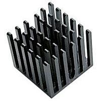 Aavid 374524B00032G Component Heat Sink for Metal/Ceramic BGA Packages, Black, 27x27x25mm, IC=27x27, Tape #32