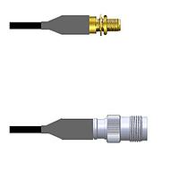 Amphenol Custom Cable Q-3204R000M018i RF Cable Assemblies SMA-SJB/TNC-SJ LMR24 18I