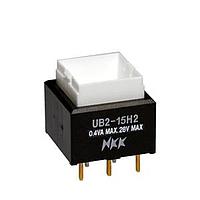 NKK Switches UB215SKG036F Pushbutton Switches SPDT ON(ON) GRN LED PC BODY ONLY .4VA