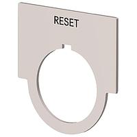 SIEMENS 52NL14 Legend Plate, Reset 4CCESSORY, LEGEND  RESET