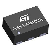 STMicroelectronics ECMF2-40A100N6 Common Mode EMI Filters Common mode filter with ESD protection for High Speed Serial interface