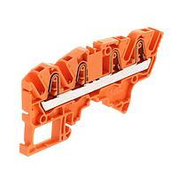 AMP Connectors - TE Connectivity ZK4-4P-OR Feed Through Terminal Block Aut SNK PI-Spring