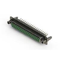 EDAC 628-M37-221-GN6 D-Sub Connectors - Standard Density Vertical Machined D-Sub Connector
