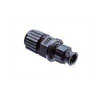 Amphenol LTW AD-03BMMA-LL7001 Standard Circular Connector Ceres, Mini Size, Plastic, 5A, 03 pins, Male Connector, Male Contact, Straight, 2 Points Lock, Solder, Field Installable, F4.5 - F6.5mm, IP67