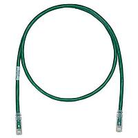 Panduit UTPK6A3GR Cat 6a Keyed Copper Patch Cord, Cat 6A, Green U