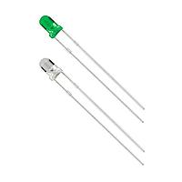 VCC LTH5MM12VFR4500 Single Color LEDs 5mm Thru Hole LED 522nm for 12VDC