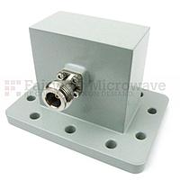 Fairview SMW229ACN WR-229 to N Female Waveguide to Coax Adapter UDR40 Flange With 3.3 GHz to 4.9 GHz Frequency Range