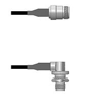 Amphenol Custom Cable Q-1W0490008010i RF Cable Assemblies N-SJ/TNC-RJ RG58 10I