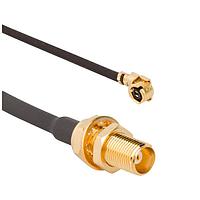 Amphenol RF 095-900-557-050 RF Cable Assemblies AMC Right Angle Plug to MMCX St Jk Bhd 1.13 mm 50 Ohm 50 mm (1.96 Inches)