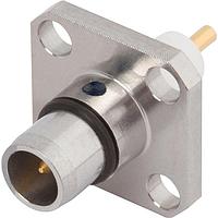 Amphenol SV Microwave SF1755-6105 Single Port Connectors BMA M Flang Mnt Conn 4 Hole Candlestick