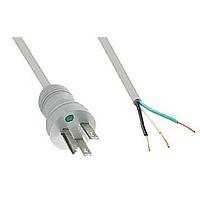 Qualtek Electronics 232015-06 AC Power Hospital Grade Cord 12' GRAY/GRAY SJT