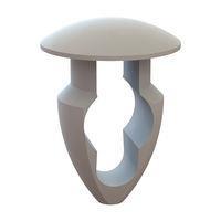 Essentra Components 27KY1870093 Keyhole Rivet Keyhole Rivet, .187 Hole, .093 Panel Thk