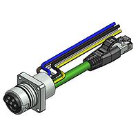 Amphenol CONEC 57-03253 Cat 5 ENP-17-1-FSPST4PEDBU4-V6-45S-RS8.33-2/2/G6/150/034