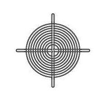 Sanyo Denki 109-1066 Guard 172mm Fan Finger Guard, Inlet/Outlet, Silver