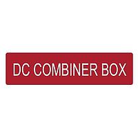 HellermannTyton 596-00740 Solar Label Solar Label, DC COMBINER BOX, 4.0" x 1.0", VL, Red, 50/roll