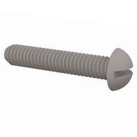 Essentra Components 010640R075 Round Slotted Round Slotted Screw, #6-40 Thread, 3/4 Lg