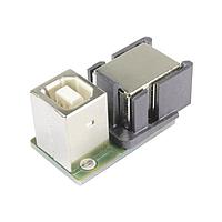 HARTING 09455411907 USB Type B Connectors HARTING PushPull V4 Adapter for Bulkhead Housing - USB 2.0 Type B (to angled USB jack)
