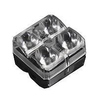 Ledil C17414_SPORT-2X2-S6 LED Lenses Slightly Asymmetric 60 Deg Spot Beam