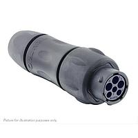 Eaton Souriau-Sunbank UTSX1JC103W3S Receptacles In line receptacle, with cable gland backshell, for 6 female contacts, IP68/69K