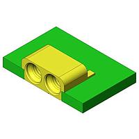 JAE Electronics CP03N2A1D00 PCB Connectors 2pos. SMPM Coax Conn PCB side connector