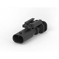 AMP Connectors - TE Connectivity 2203770-1 Plug Housing Cap Ass'y, 2P Sealed Key A