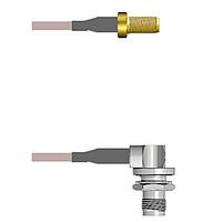 Amphenol Custom Cable Q-2V0480005018i RF Cable Assemblies SMA-SJ/TNC-RJB G316 18I