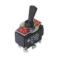 Shin Chin R13-450B-01(VDC) Toggle Switches 20A/12VDC 6P DPDT/ON-ON/0.25"SQ