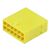 Molex 215922-1041 Plug Housing Micro-Fit+ Versa Color Plug Housing Dual Row 10 Ckts Free Hanging GloWire Ylw